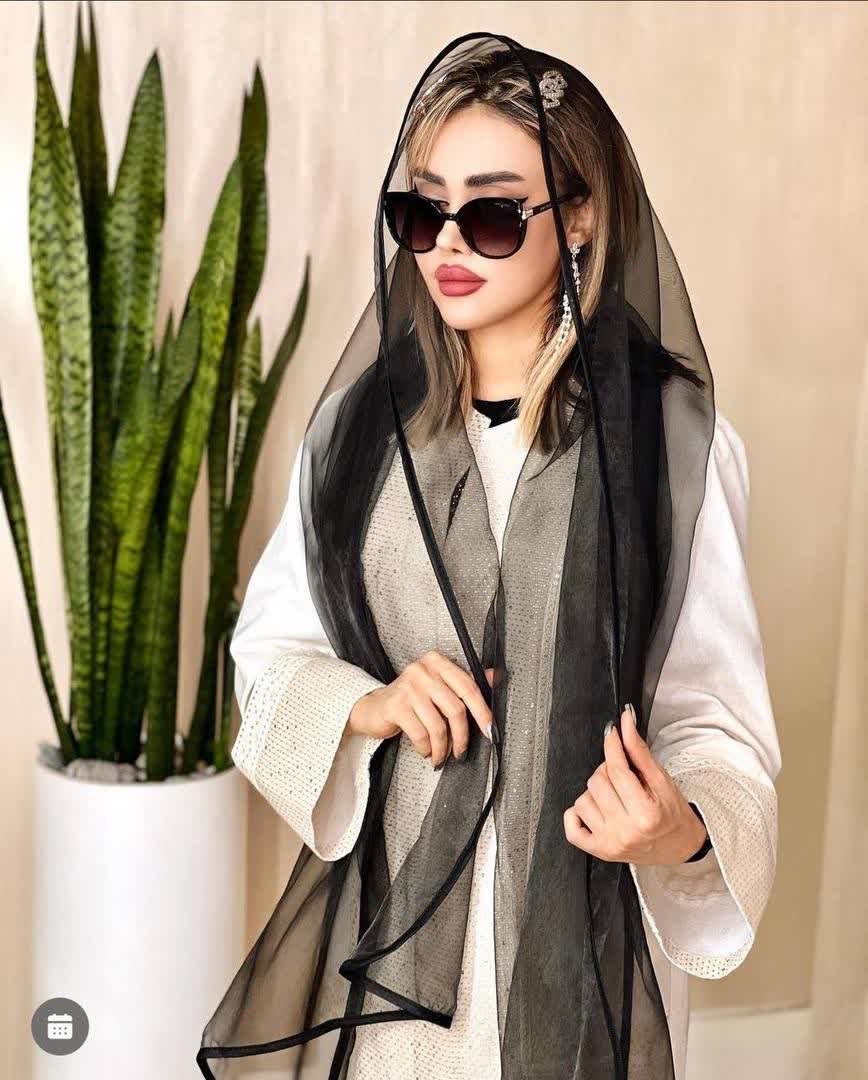 شال حریر شیشه ای  2624